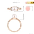 thumbnail image 4 of ANGARA Japanese Akoya Cultured Pearl and Diamond Infinity Ring in 14K Rose Gold for Women | June Birthstone, Birthday, Anniversary, Jewelry Gift for Women | Pearl Ring, 4 of 8