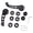 Black, variant on 2Pcs Car Billet Aluminum Window Crank Handle Replacement Winder Truck Pickup Door Professional-Auto Tool