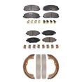 thumbnail image 1 of Transit Auto Front Rear Ceramic Brake Pads and Parking Shoes Kit for Car 2022 Jeep Wrangler with 328mm Diameter Rotor KTN-100868, 1 of 11
