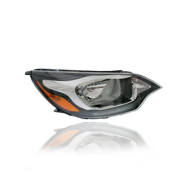 Headlight Assembly - Compatible/Replacement for '12-17 Kia Rio Sedan LX/EX-Only - Halogen Without LED Daytime Running Light - Right Hand - Passenger - 921021W100 CAPA