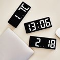 thumbnail image 3 of Reloj despertador Digital con Control de voz, reloj de mesa de escritorio con modo nocturno, función anti-interferencias, LED, 12/24H, 3 of 4