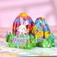 thumbnail image 4 of Paquete de 5 tarjetas de Pascua feliz 3d pop-up tarjeta de felicitación de huevo de conejito para niños, 4 of 5