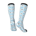 thumbnail image 4 of Fotbe Funny Chicken print Women's Men's Novelty Crew Socks Cotton Socks Knee High Socks for Walking,Running,Nurses,Pregnancy, 4 of 9