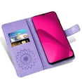 thumbnail image 6 of Compatible with T-Mobile Revvl 7 5G Wallet Phone Case and Tempered Glass Screen Protector Flip Credit Card Holder Stand Mandala Flower Cell Cover for Tmobile Revvl7 T Mobile Revel Tmo Revell Purple, 6 of 9