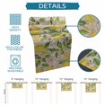thumbnail image 7 of Table Runner Dresser Scarf 13 x 70 Inch Summer Watercolor Yellow Lemon Old Newspaper Table Runners Non-Slip Heat Kitchen Dining Table Decor for Indoor Outdoor Home Party Decoration, 7 of 7