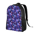 thumbnail image 2 of Cauagu Skull daisy purple Print Backpacks,Travel Daypack Casual Laptop Backpack Bookbag Fits 15 Inch Computer for Men Women, 2 of 8