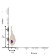 thumbnail image 3 of ANGARA Natural Amethyst Calla Lily Pendant Necklace with Diamond Accents in 14K Rose Gold for Women (Size-4x3mm) | February Birthstone, Anniversary, Jewelry Gift for Women | Natural Amethyst Necklace, 3 of 9