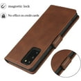 thumbnail image 4 of Galaxy Note 20 Wallet Case,Premium PU Leather Flip Folio Case with Card Slot,Stand Holder and Magnetic Snap TPU Shockproof Interior Protective Case for Samsung Galaxy Note 20 5G,6.7" Brown, 4 of 14