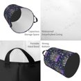 thumbnail image 4 of Balery Lavender Flowers Round Laundry Basket with Handles Waterproof Freestanding Laundry Hamper for Clothes Toys in the Dorm and Family-Small, 4 of 8