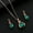04 Green, variant on Emerald Water Drop Jewelry Suit Women