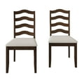thumbnail image 4 of Castle Place Simple Timeless Wooden Dining Chair, Set of 2, Brown, 4 of 8