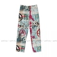thumbnail image 5 of Grunge Newspaper With Word Punk And Anarchy Mens Woman Pajamas Pyjamas Pants Lounge Pants Sleep Bottoms, 5 of 7