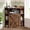 Amber Pine, variant on Corner Cabinet, Corner Storage Shelf with USB Ports and Outlets Industrial Organizer for Small Space Wooden 6-Cubby Bookshelf for Study, Playroom, Living Room (Blue and Brown)