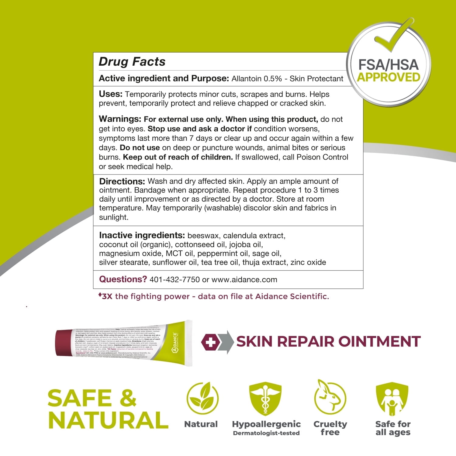 Terrasil Skin Repair for Angular Cheilitis, Folliculitis, Impetigo, Lichen Sclerosis, Boils, Pitted Keratolysis, Fast Relief & Supports Healing. Dermatologist Tested & Hypoallergenic Approved (1oz)