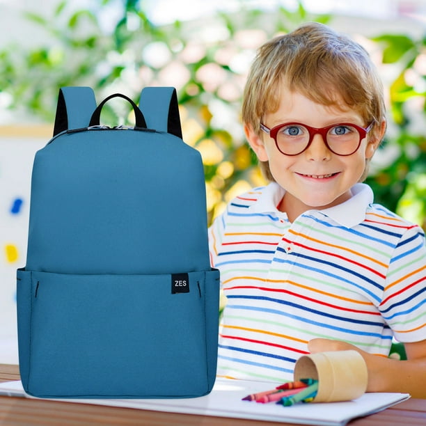 Xihbxyly Mini Mochila, Diseño de Color Liso, Ligera y Fácil de Limpiar, Cierre de Cremallera, Ideal para Preescolar y Guardería, Cómodas Correas de Hombro, Tamaño 38 X 25 X 13 Cm.