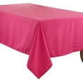 thumbnail image 3 of Fennco Styles Classic Everyday Design Solid Color Tablecloth 65" W X 140" L - Fuchsia Table Cover for Home Décor, Baquets, Family Gathering and Special Occasion, 3 of 5