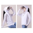 thumbnail image 4 of Sunscreen Jacket Zipper Hoodie Long Sleeve Light Hiking Outdoor Performance Shirt, 4 of 5