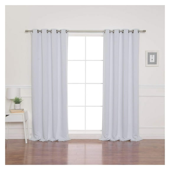 Thermal Insulated Blackout Curtains - Antique Bronze Grommet Top - Vapor- 52" W x 63" L - (Set of 2 Panels) 52"W x 63"L (Pack of 2)