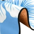 thumbnail image 5 of Blue White Florals Tropical Hawaii Long Floor Mat Runner Rug Area Mat Noise Reduction Water Absorbent Non-Slip 72" x 24", 5 of 7