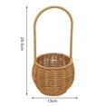 thumbnail image 5 of Flower Basket with Handle Woven Plant Basket Flower Storage Basket for Home Wedding Garden Decoration-F, 5 of 5