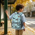 thumbnail image 6 of Dachshund and Bone Blue Pattern 17" School Backpacks for Teens,Waterproof Oxford Fabric,S-Shape Padded Straps for School,Travel,Hiking,Camping, 6 of 6