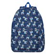 thumbnail image 1 of Cartoon Llama Backpack – Adorable Alpaca Face Pattern Daypack with Cute Kawaii Design for Students, 1 of 5