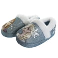 thumbnail image 2 of Disney Frozen Anna and Elsa Confident Sisters Toddler Girls' Dual Sizes Slippers - Blue, 5-6, 2 of 9