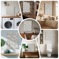 thumbnail image 6 of Ships Next Day Canvas Wall Art 8"x8", Rustic Blue Leaves Wood Framed Canvas Print Painting, Farmhouse Botanical Beige Ready to Hang Small Picture Wall Decor for Home Bathroom Nursery Kitchen, 6 of 9
