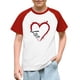 thumbnail image 1 of Blusas y camisas de manga corta con cuello redondo para niños y niñas, blusa de manga corta con estampado de cuello redondo, 1 of 7