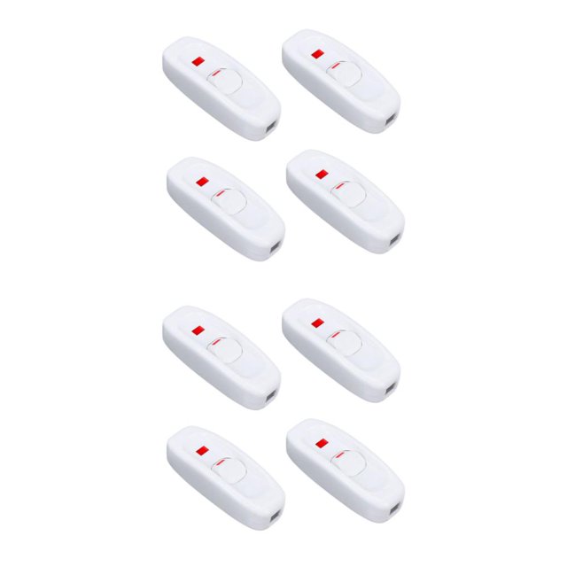 Scienceny 4 piezas Interruptor de fácil operación Inalámbrico para interruptores domésticos 4 piezas Botón de encendido / apagado Botón de Blanco 2piezas