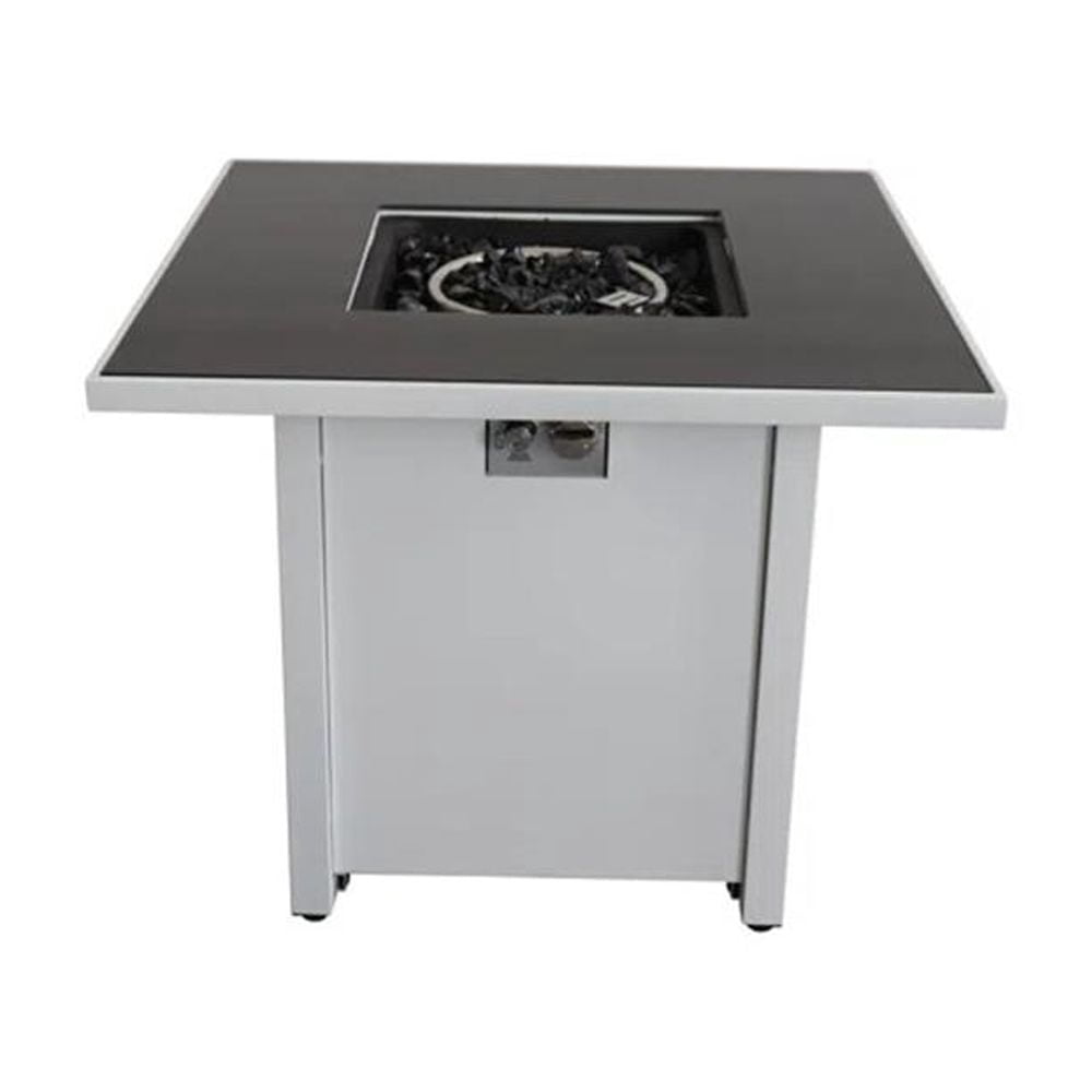Living Source International 25'' H x 30'' W Steel Outdoor Fire Pit white
