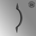 thumbnail image 2 of Black Cast Iron Door Pull Handle Spear Tip 6 3/8" Renovators Supply, 2 of 8