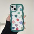 thumbnail image 2 of Wavy Frame Love Heart Smile Face Clear Soft  for iPhone Case (Clear,iPhone 11 Pro Max), 2 of 6