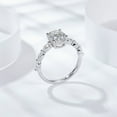 thumbnail image 3 of 2 Carat Moissanite Wedding Ring for Women Engagement Rings for Women Diamond 18K White Gold Plated 925 Sterling Silver Moissanite Diamond Promise Ring Womens Diamond Rings, 3 of 7