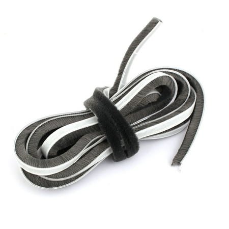 7/20-inch Bottom Width 9.8 Feet Length Self-Adhesive Weather Seal Strip Gray