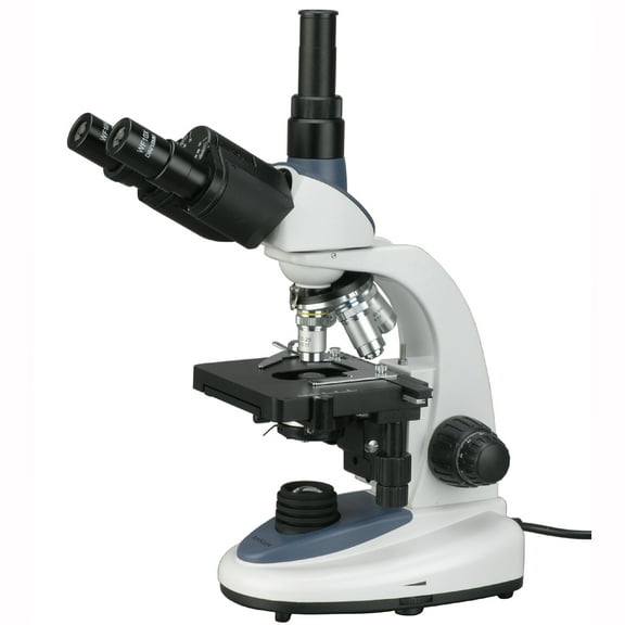AmScope 40X-1000X 1W LED Trinocular Compound Microscope New