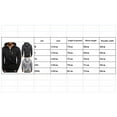 thumbnail image 4 of Men‘s Basic Plus Size Zipper Hoodie Solid Color Fleece Long Sleeve Pocket Sweatshirt Jacket, 4 of 4