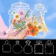 thumbnail image 2 of 2025 marcapáginas transparentes de flores secas DIY, 20 unidades de PET, para lectores, manualidades y regalos, 2 of 5