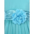 thumbnail image 5 of DPOIS Kids Flower Girls Elegant Sleeveless Wedding Party Formal Dress Blue 2, 5 of 7
