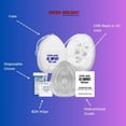thumbnail image 2 of Redi-Medic Emergency First Aid Adult Compact Mask w/O2 Inlet, Hard Case, Gloves, Wipers, Made in Canada, 2 of 8