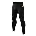 thumbnail image 1 of Pantalones de compresión para hombre, bolsillos laterales con cintura elástica, mallas elásticas que Abanopi Pantalones deportivos para hombre, 1 of 7