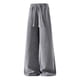 thumbnail image 1 of Ceisia Men Solid Color Corduroy Drawstring Pants Elastic Waist Tapered Leg Gift Trousers, 1 of 6