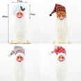thumbnail image 6 of Manunclaims Wine Bottle Cover with Hat Glasses Anti-fade Christmas Style Bearded Santa Claus Wine Bottle Hat Bar Decoration, 6 of 8