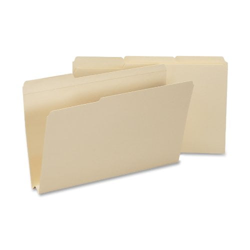 Smead 15405 Heavyweight File Folders, 1/3 Tab, 1 1/2 Inch Expansion, Legal, Manila, 50/Box
