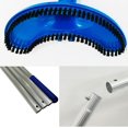 thumbnail image 3 of 60in Portable Handheld Swimming Pool Vacuum Cleaner with 4 Section Poles and Pool Skimmer Net for Above Ground Pool Inflatable Pool Spas Ponds Fountains ﻿ (Blue), 3 of 7