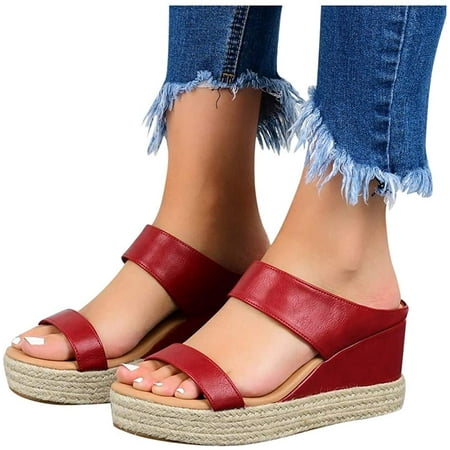 Orthopedic Sandals for Women Close Toe Platform & Wedge Women Sandals Chunky Low Heels Ankle Shoes Ladies Sandals