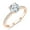 Rose Gold, variant on 1.25CT 925 Sterling Silver Engagement Rings Round Cut Solitaire Cubic Zirconia CZ Wedding Promise Rings for Her Wedding Bands for Women Size 7