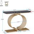 thumbnail image 7 of Tribesigns Modern Console Table with Geometric Base, 40 Inch Comtempory Entryway Sofa Table Narrow Long for Living Room, 7 of 7