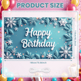 thumbnail image 6 of Snowflake Theme Banner Winter Style Decorative Design Celebration Banner for Birthday Party Event Decoration Holiday Celebration, 6 of 9