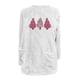 thumbnail image 4 of Puntoco Suéter Mujer Cuello Redondo e Invierno Suelto Estampado Bolsillo Cálido Manga Larga Blusa Tops Navidad Liquidación Puntoco Puntoco-1044, 4 of 4